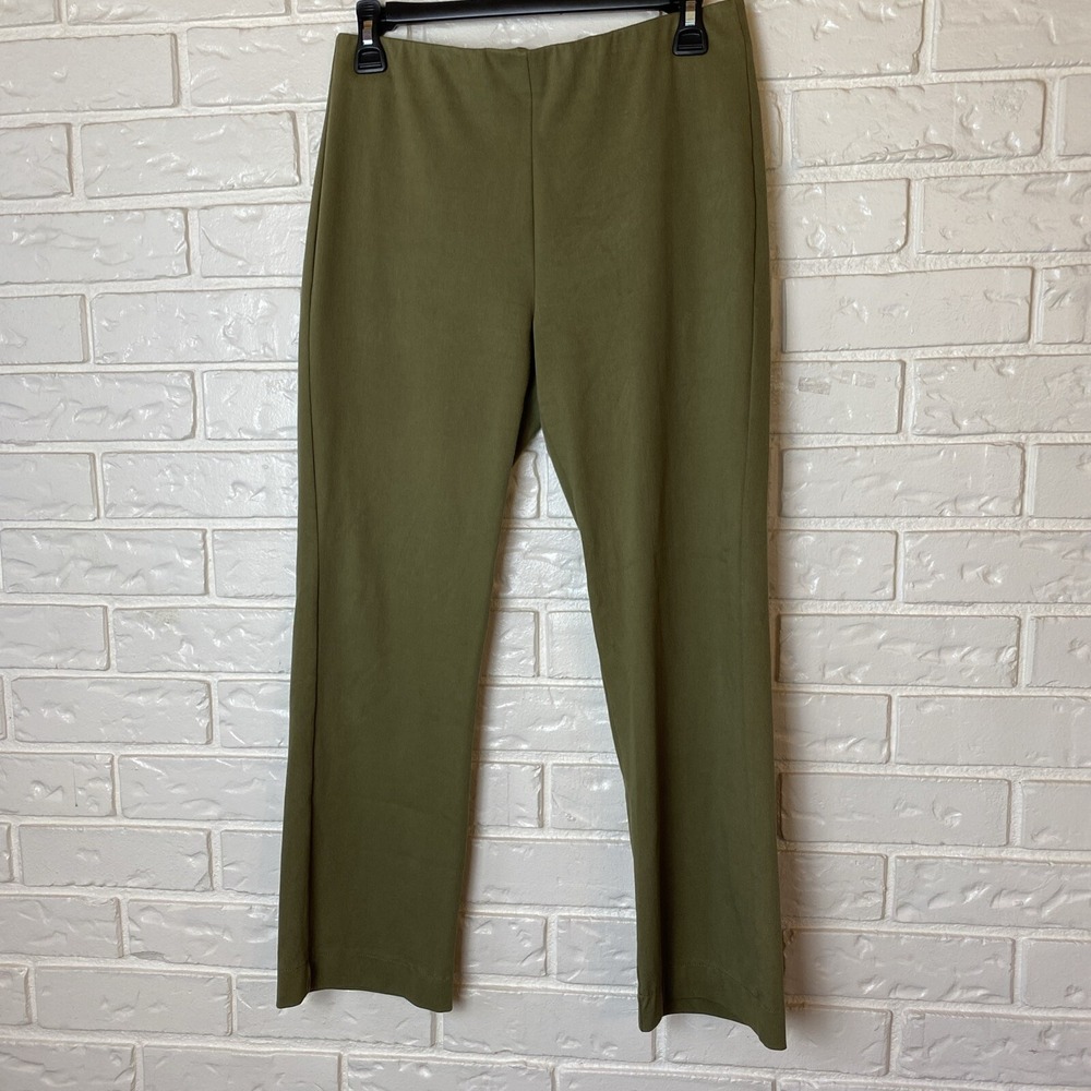 Crosby Womens Pants Size M Army Green Stretch Waist 28 X 25 SEE PIC FOR‎ FLAW